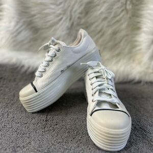 Women's Y2K vintage White Platform Sneakers